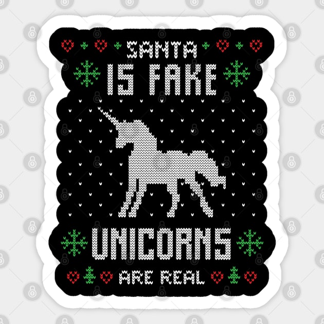 I believe in santa and unicorns sweater on sale